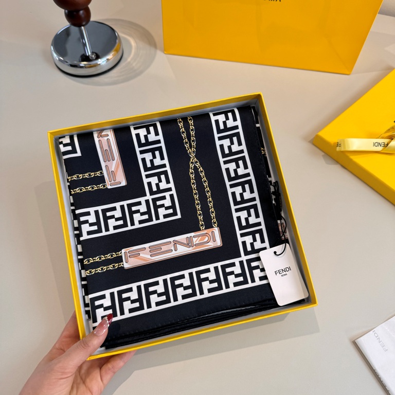 Fendi Single-Sided Silk Scarf-003