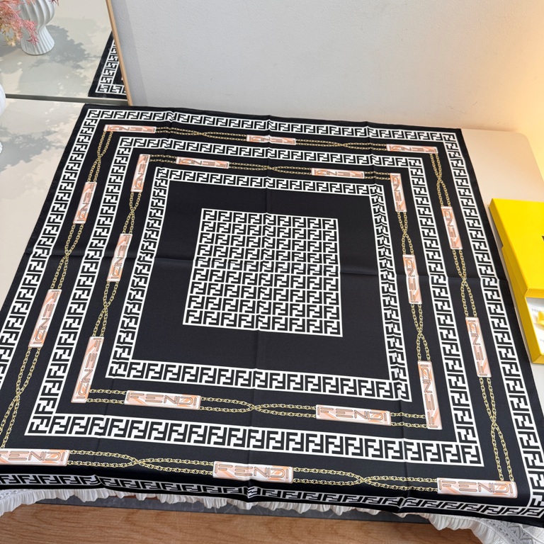 Fendi Single-Sided Silk Scarf-001
