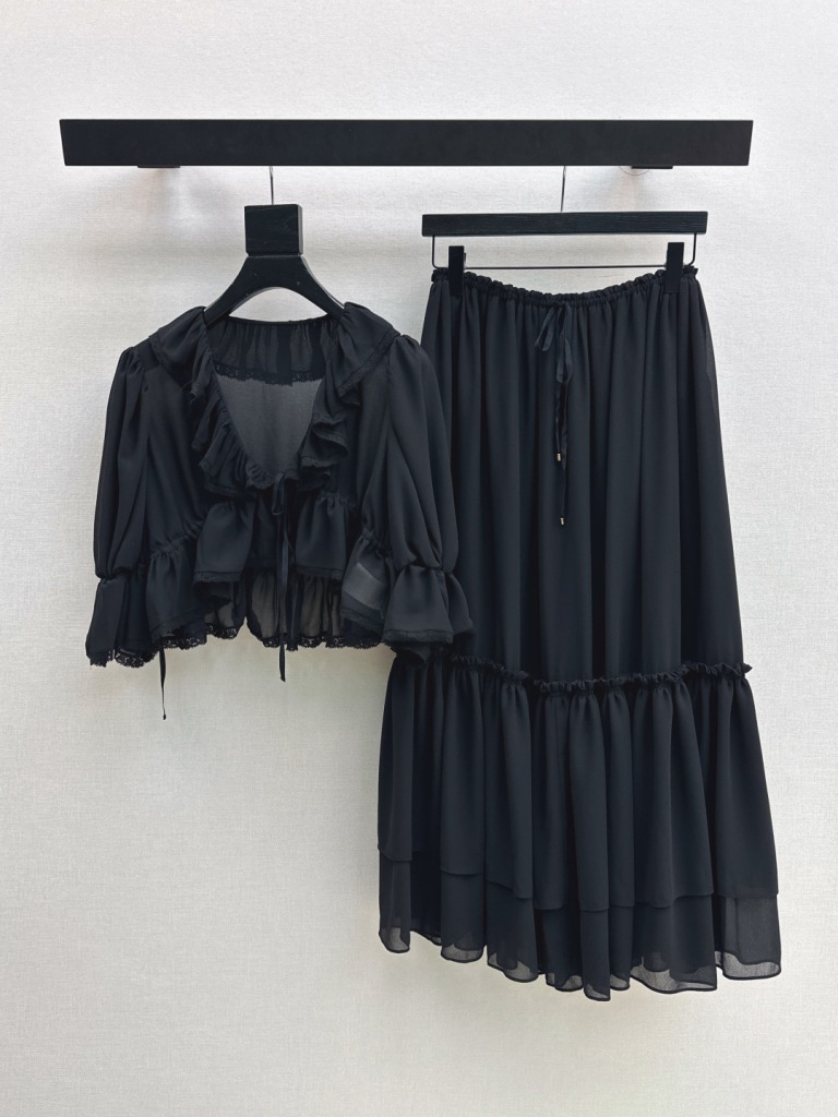 Chloé Top and Long Skirt Set-A
