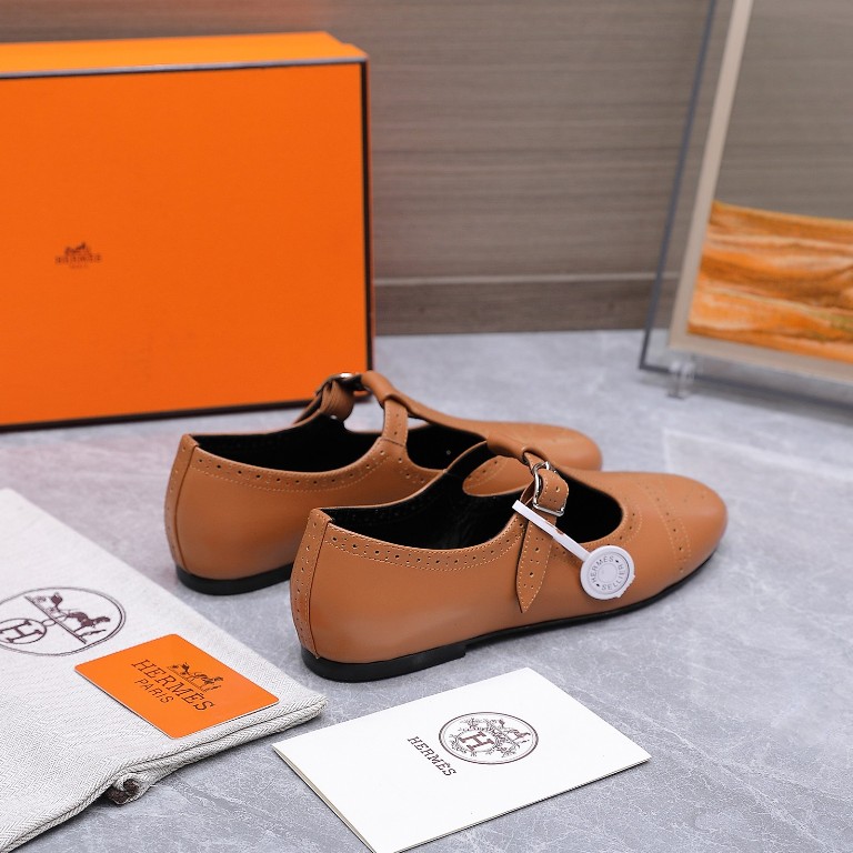 Hermes Mary Jane Shoes(w)--011