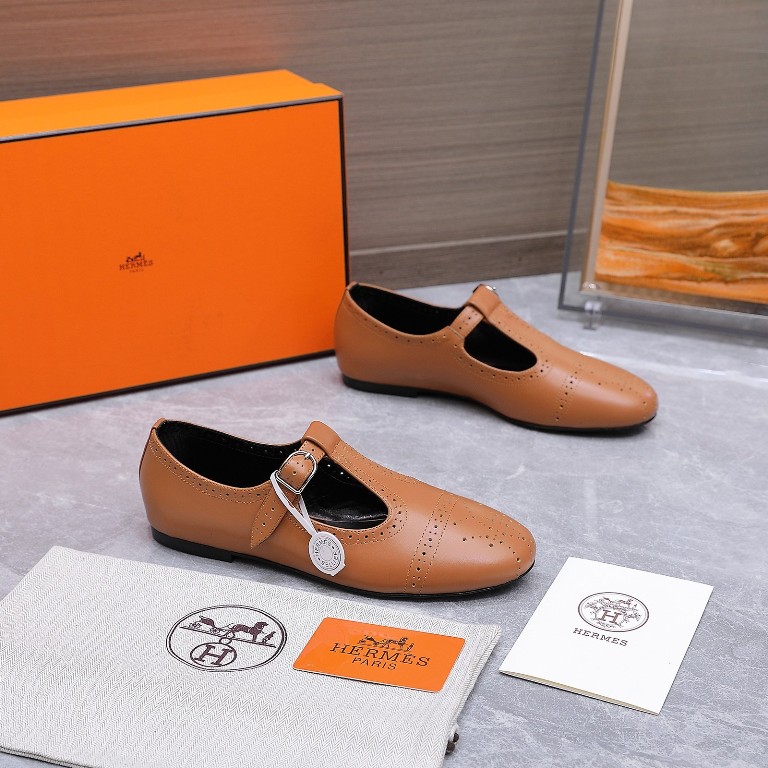 Hermes Mary Jane Shoes(w)--011