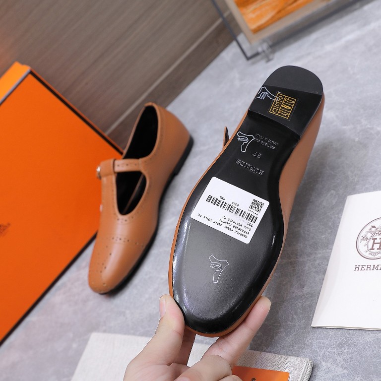 Hermes Mary Jane Shoes(w)--011