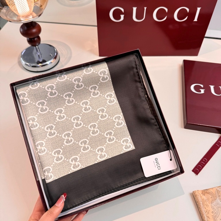 Gucci Single-Sided Silk Scarf-025