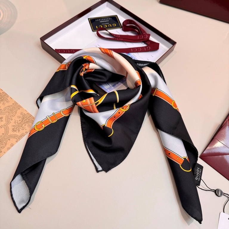Gucci Single-Sided Silk Scarf-011