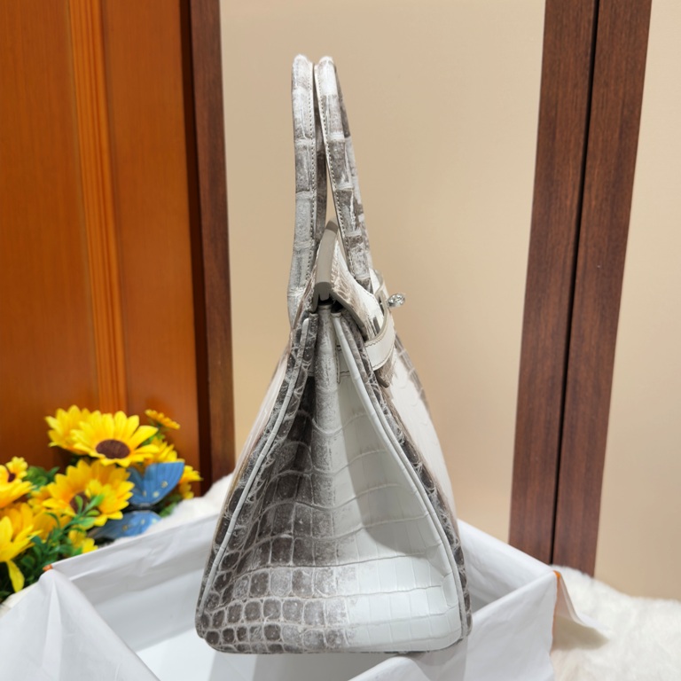 Birkin 30cm-Crocodile Leather Himalaya 01-004