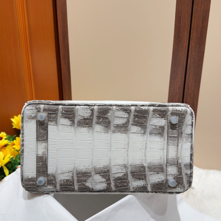 Birkin 30cm-Crocodile Leather Himalaya 01-003