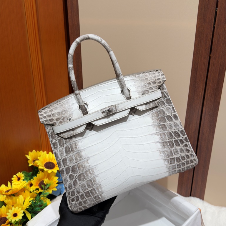 Birkin 30cm-Crocodile Leather Himalaya 01-002