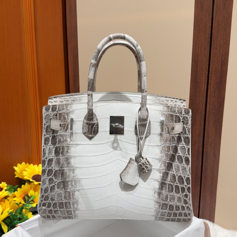 Birkin 30cm-Crocodile Leather Himalaya 01-001