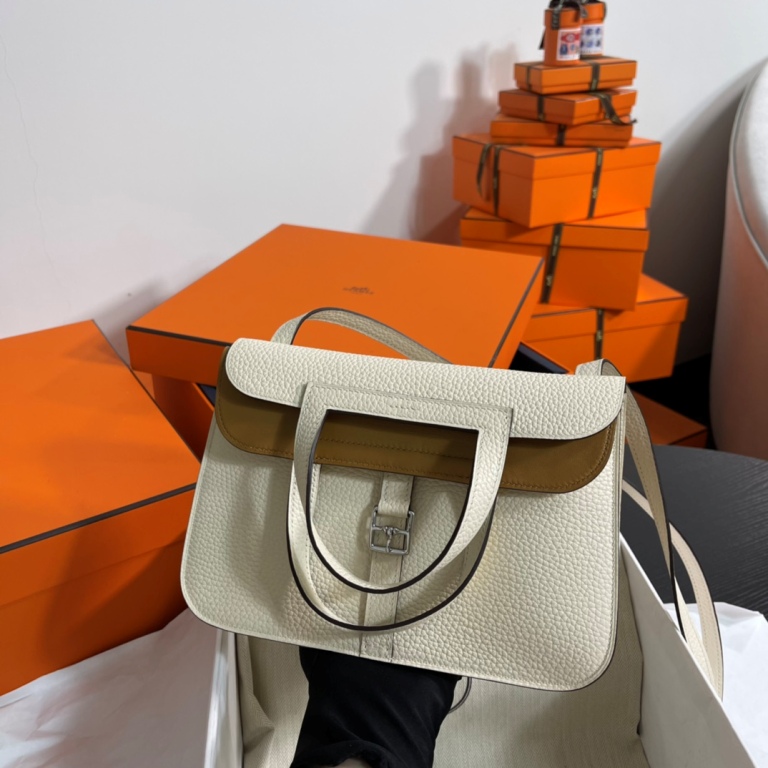 Hanlzan 25cm-TC Leather(cream white/chestnut)-012