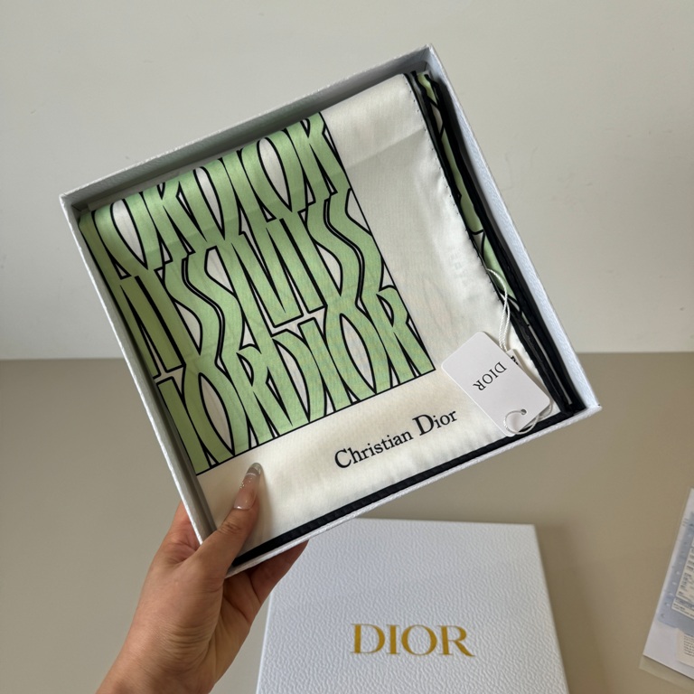 Dior Single-Sided Silk Scarf-087
