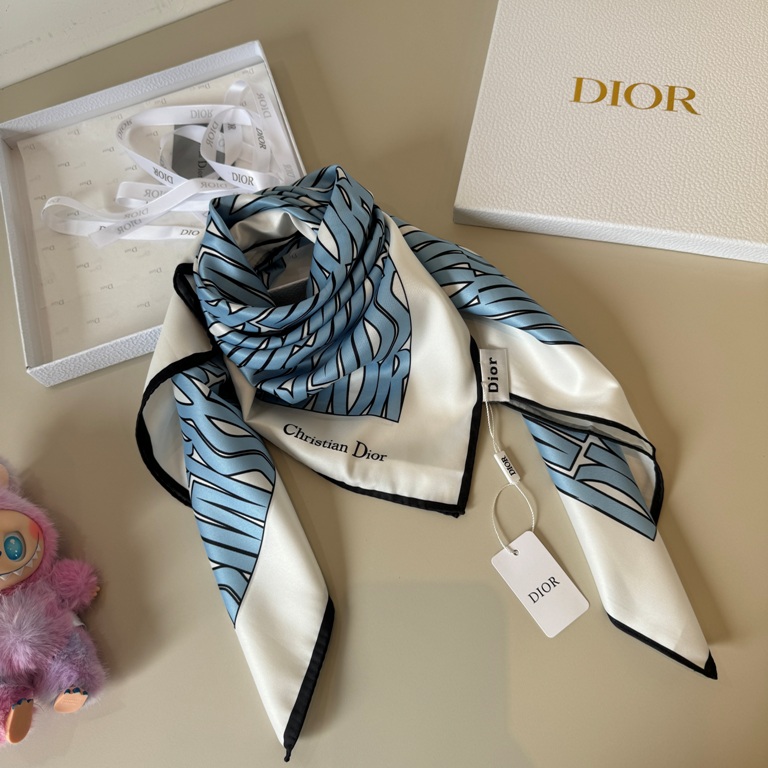 Dior Single-Sided Silk Scarf-083