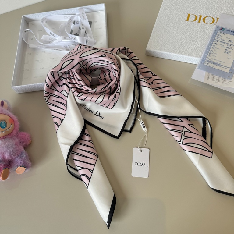 Dior Single-Sided Silk Scarf-080