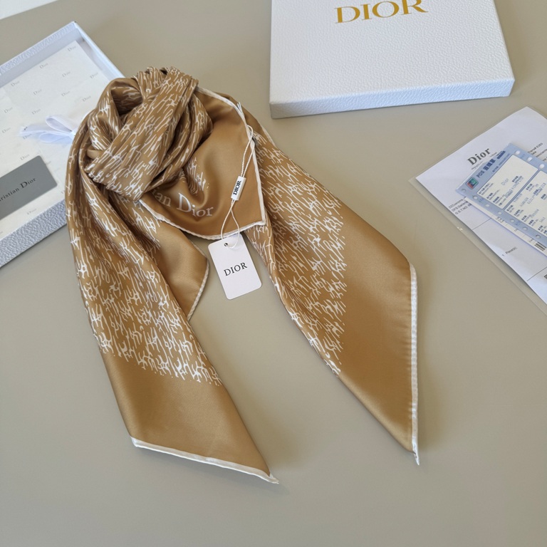 Dior Single-Sided Silk Scarf-073