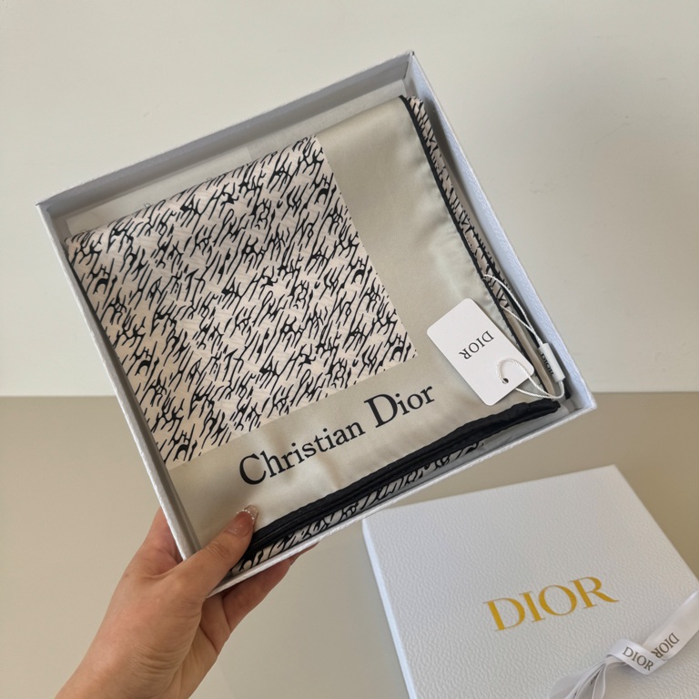 Dior Single-Sided Silk Scarf-071
