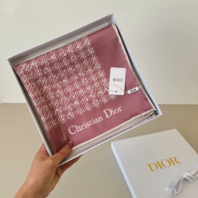 Dior Single-Sided Silk Scarf-067