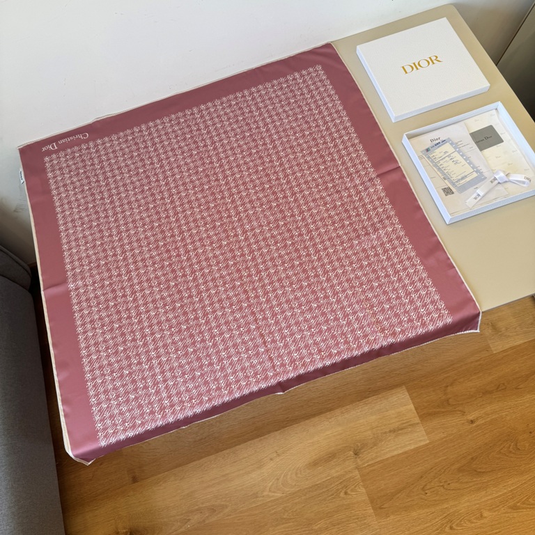 Dior Single-Sided Silk Scarf-066