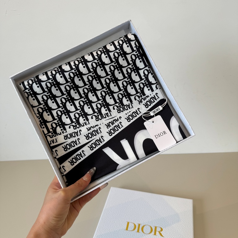 Dior Single-Sided Silk Scarf-061