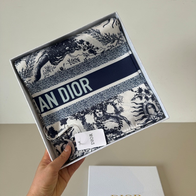 Dior Single-Sided Silk Scarf-051