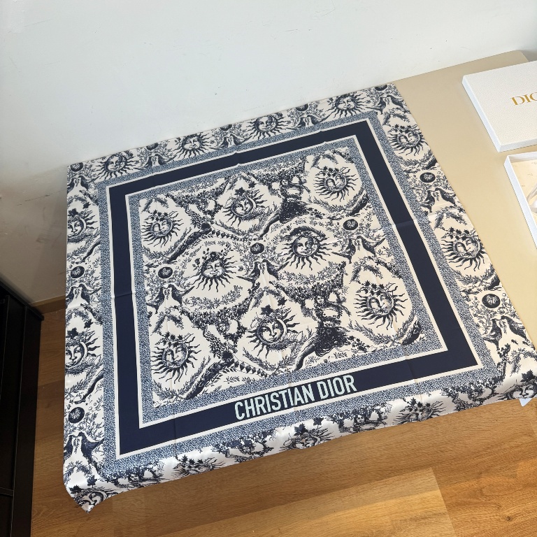 Dior Single-Sided Silk Scarf-049