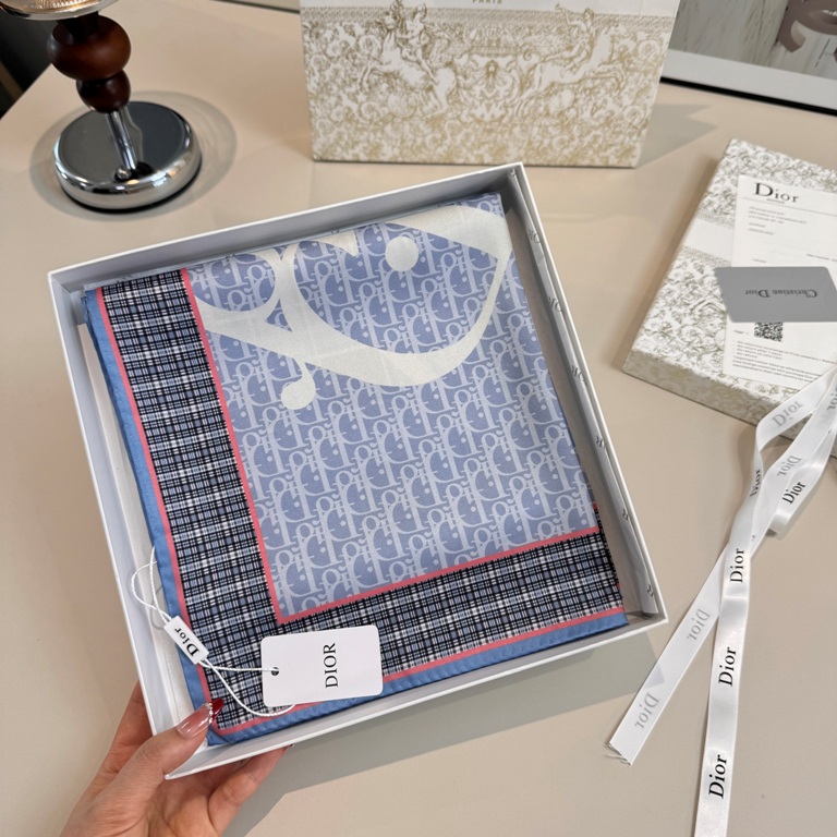 Dior Single-Sided Silk Scarf-032
