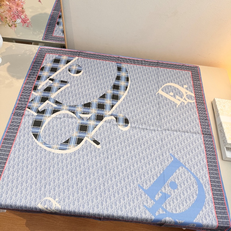 Dior Single-Sided Silk Scarf-031