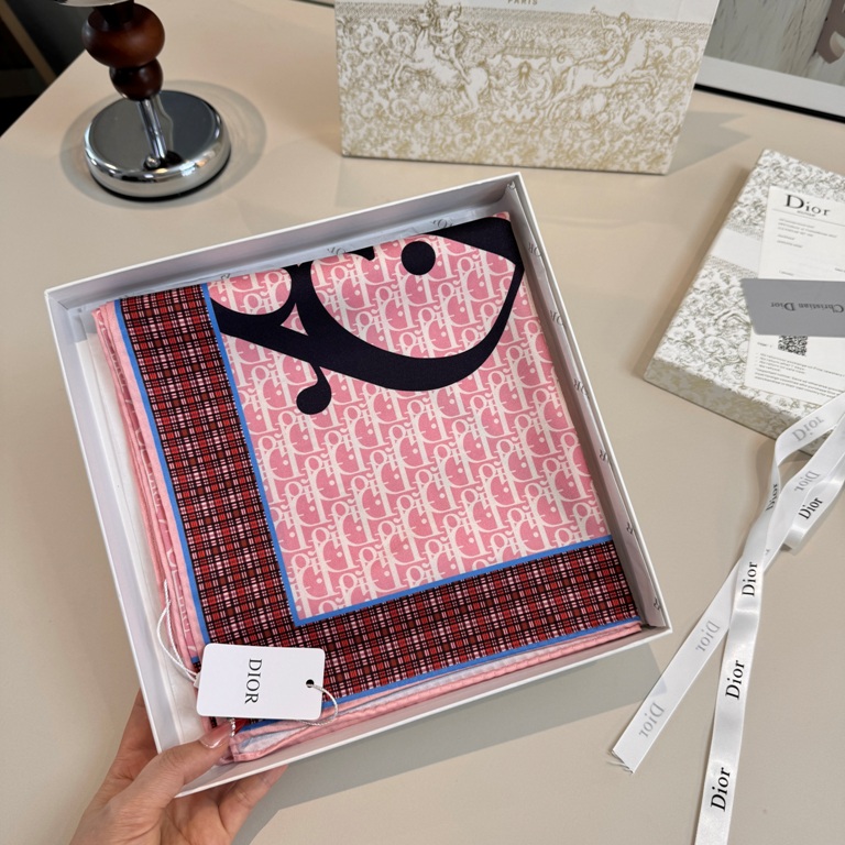Dior Single-Sided Silk Scarf-029