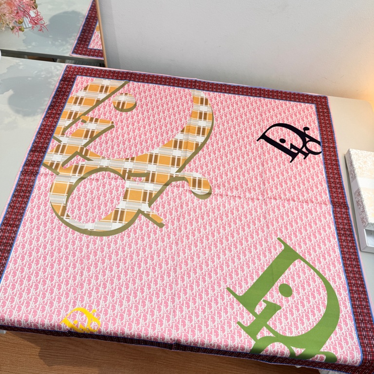 Dior Single-Sided Silk Scarf-027