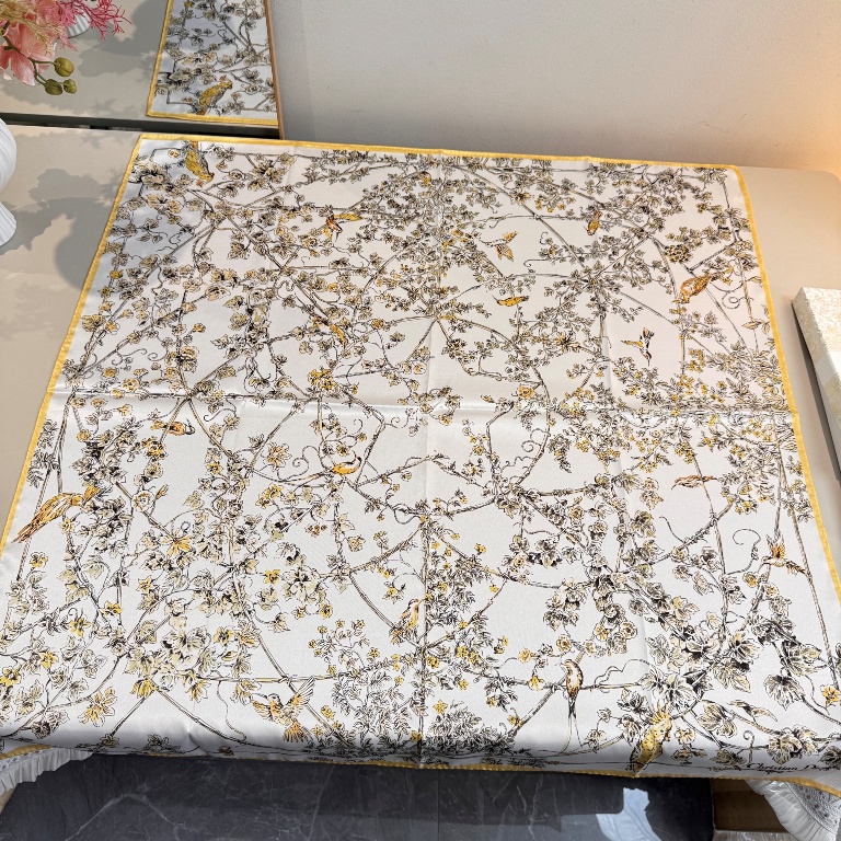 Dior Single-Sided Silk Scarf-010