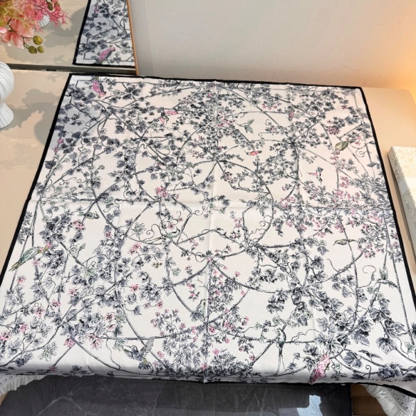 Dior Single-Sided Silk Scarf-001