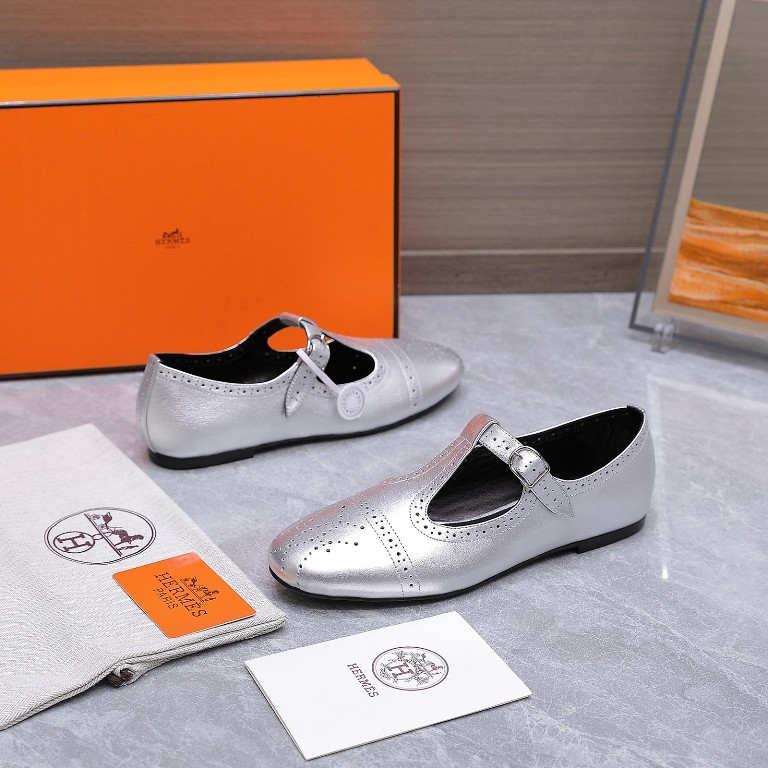 Hermes Mary Jane Shoes(w)--009