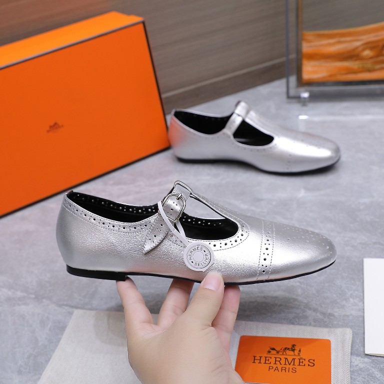 Hermes Mary Jane Shoes(w)--009