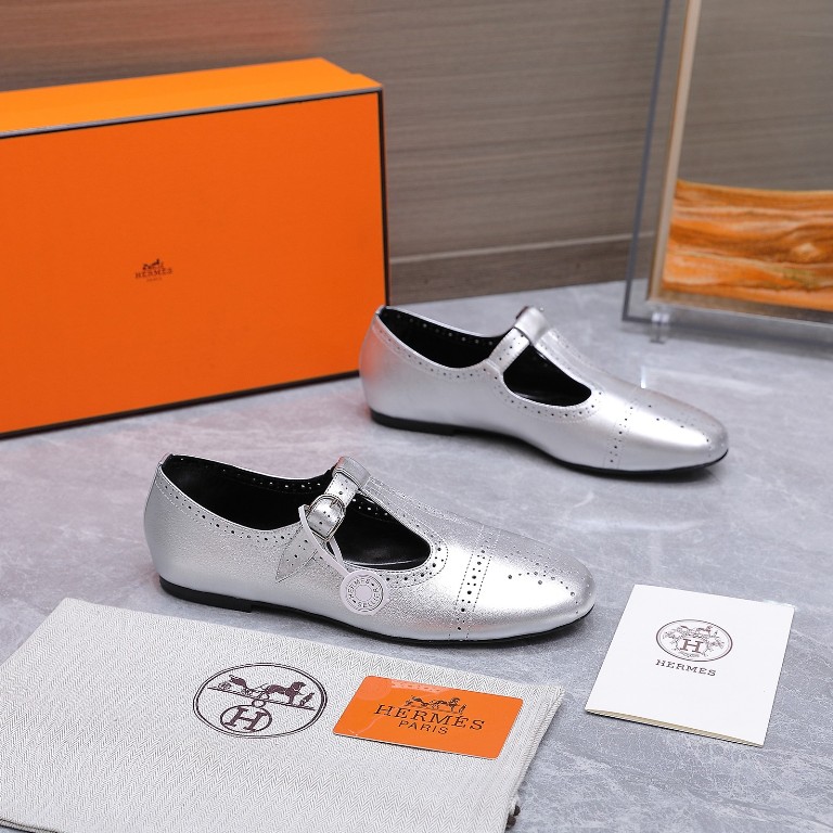 Hermes Mary Jane Shoes(w)--009
