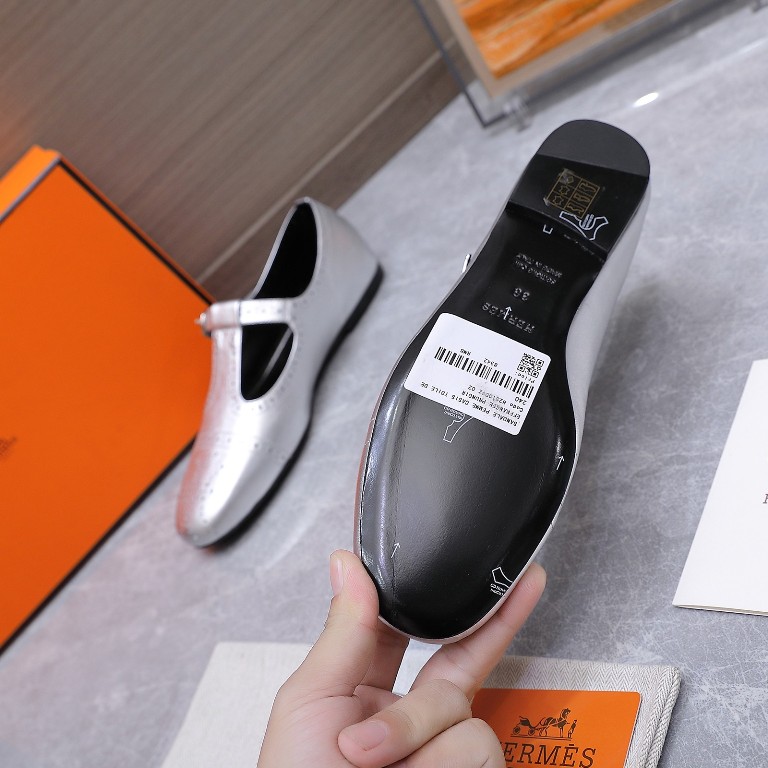 Hermes Mary Jane Shoes(w)--009