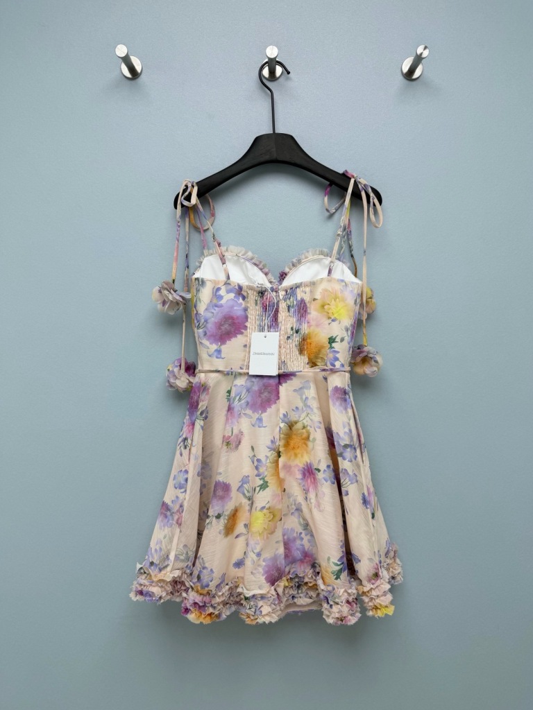 Luna Ruffle Mini Dress-B1