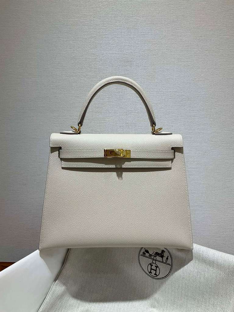 Kelly 25cm-Epsom Leather(10 Craie)-002