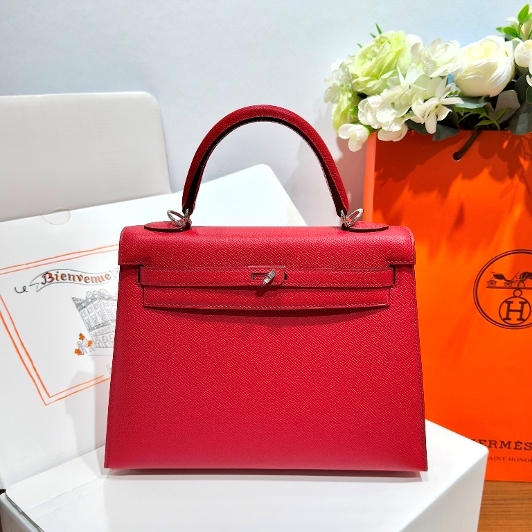 Kelly 25cm-Epsom Leather(Q5 Rouge Casaque)-013