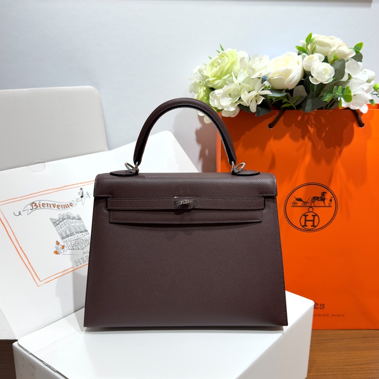 Kelly 25cm-Epsom Leather(Rouge Sellier)-019