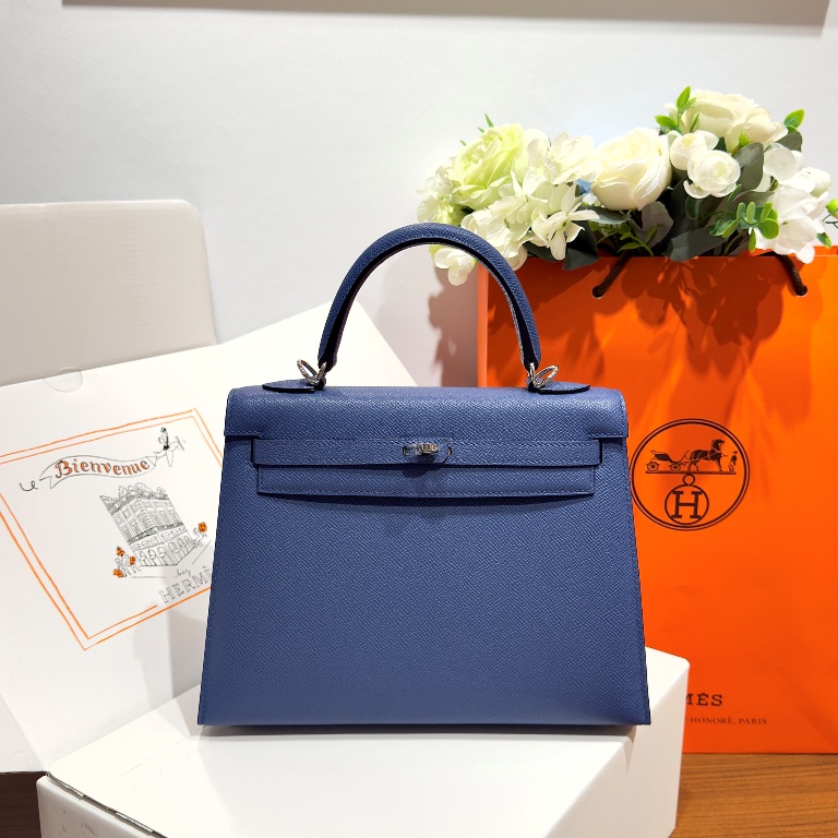 Kelly 25cm-Epsom Leather(azure blue)-015