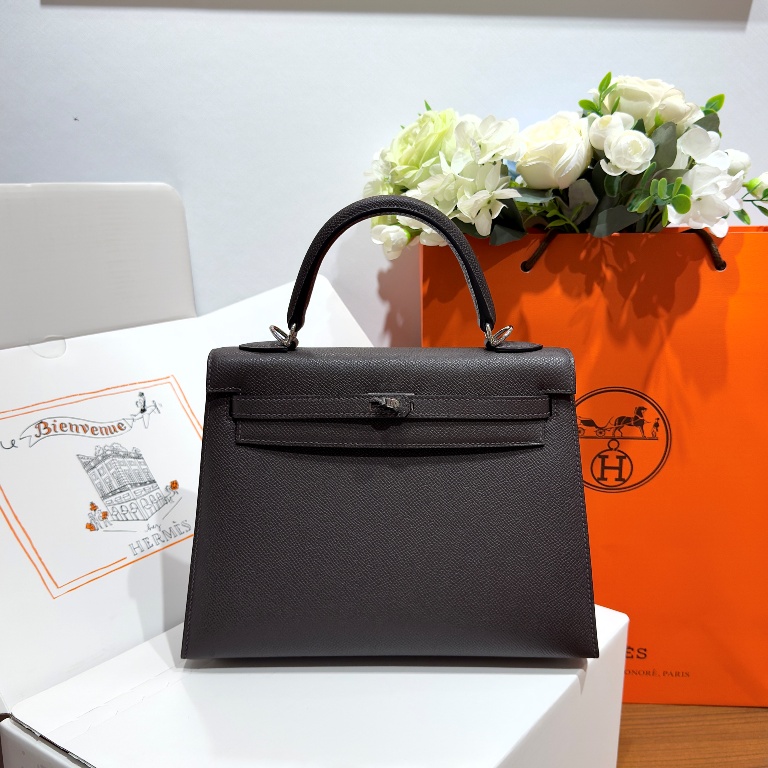 Kelly 25cm-Epsom Leather(mocha brown)-017
