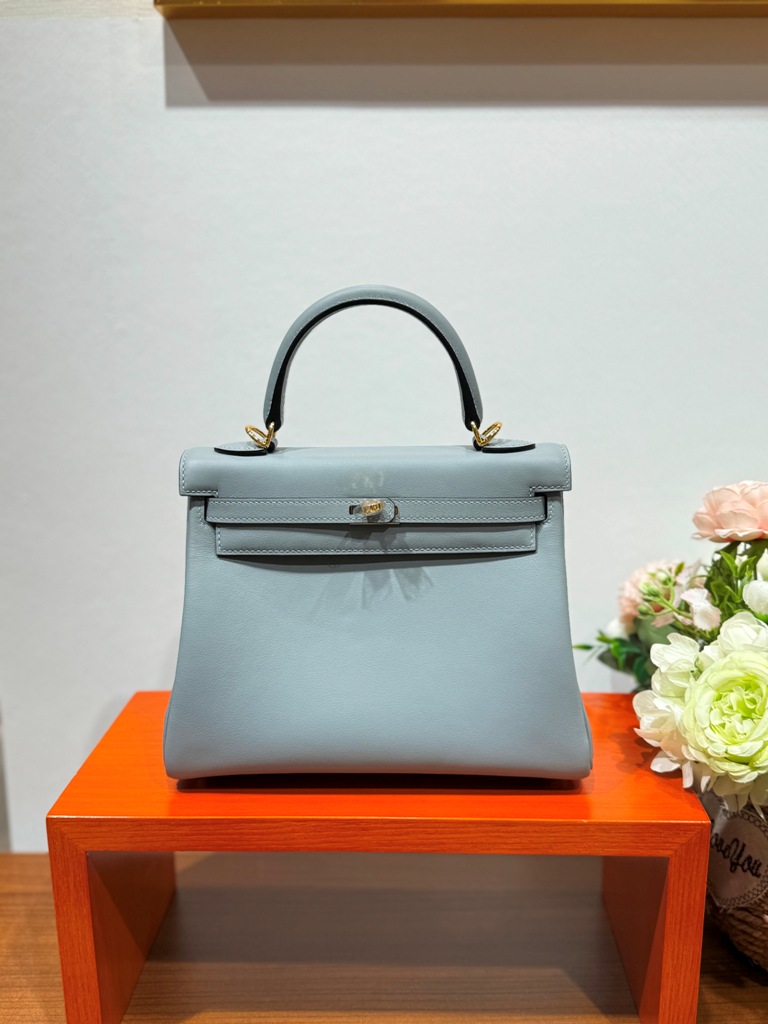 Kelly 25cm-Swift Leather(Gris Meyer)-004