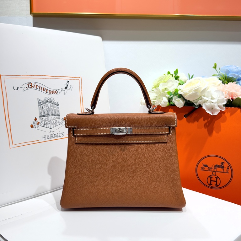 Kelly 25cm-Togo Leather(37 Gold)-007