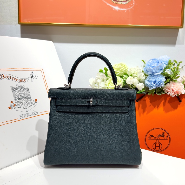 Kelly 25cm-Togo Leather(6O Vert Cypres)-010