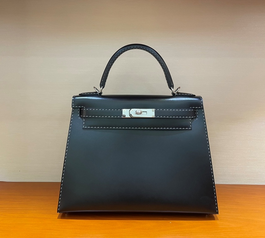 Kelly 28cm-Box Leather(89 Noir)