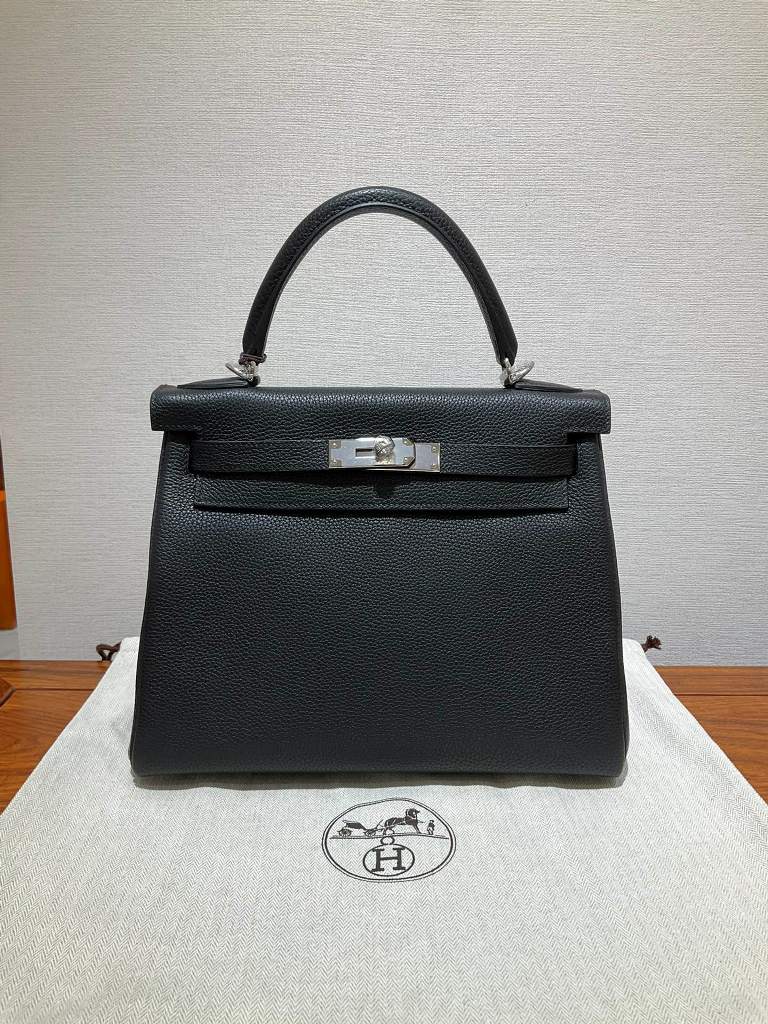 Kelly 28cm-Togo Leather(89 Noir)-001