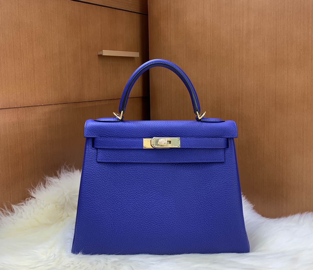 Kelly 28cm-Togo Leather(Electric Blue)-009