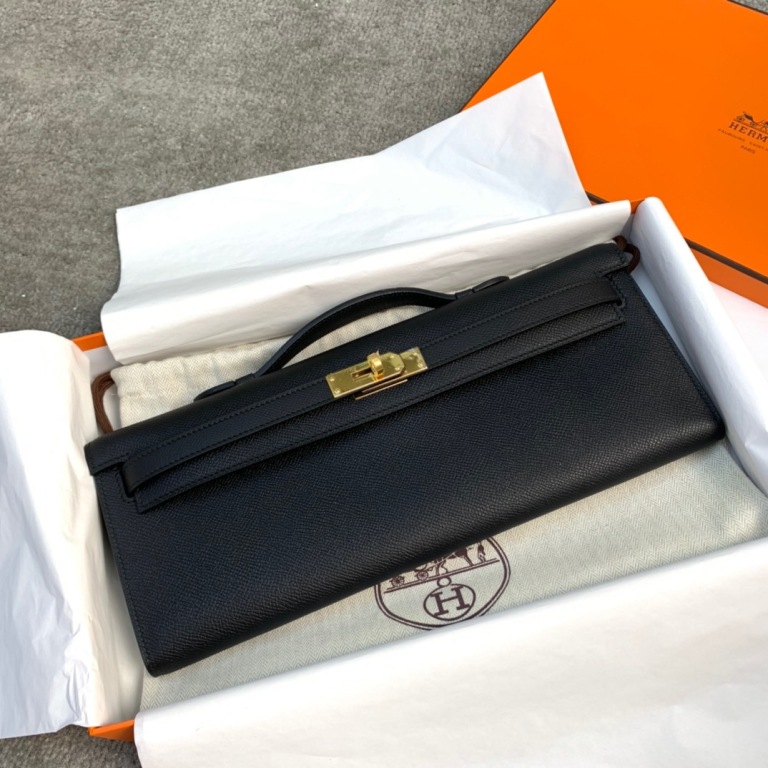 Kelly Cut 31cm-Epsom Leather(89 Noir)-001