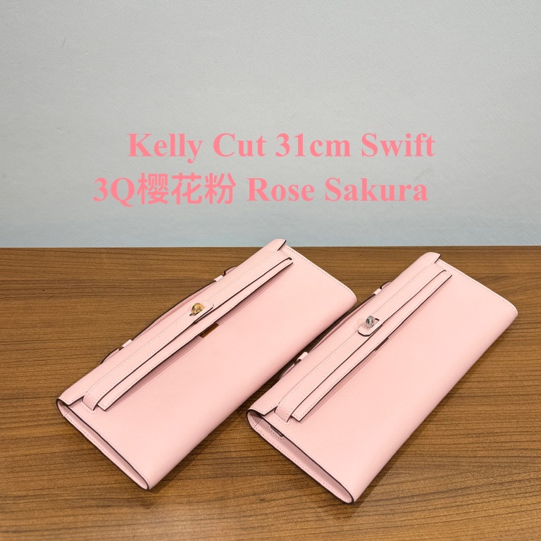 Kelly Cut 31cm-Swift Leather(Rose Sakura)-001