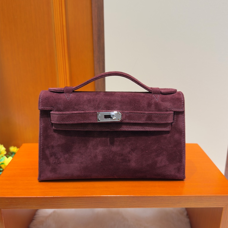 Kelly I Mini 22cm-Doblis Suede(burgundy red)-003