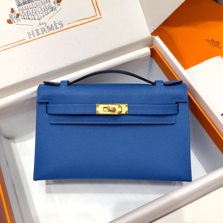 Kelly I Mini 22cm-Pochette Epsom(T7 blue hydra)-002