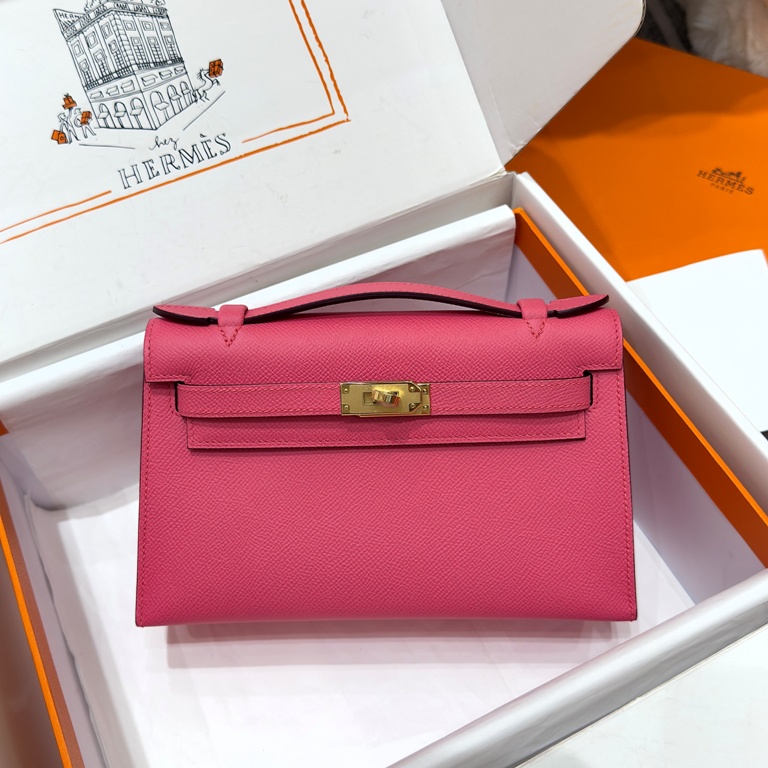 Kelly I Mini 22cm-Pochette Epsom(U5 Rose Lipstick)-005